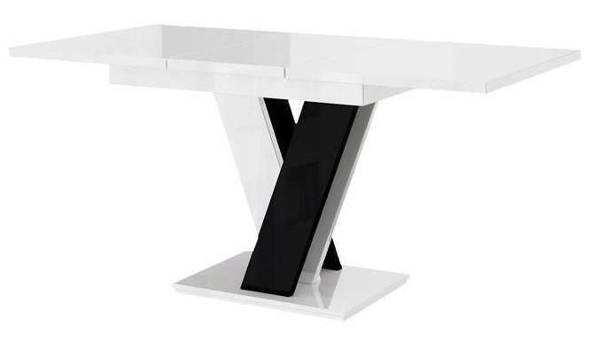 Masa Prospero Masiv White Gloss/Black Gloss