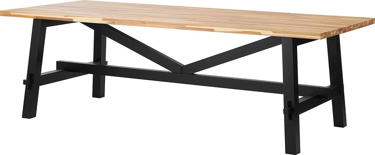 Masa IKEA Skogsta 235x100 Acacia Bej/Negru