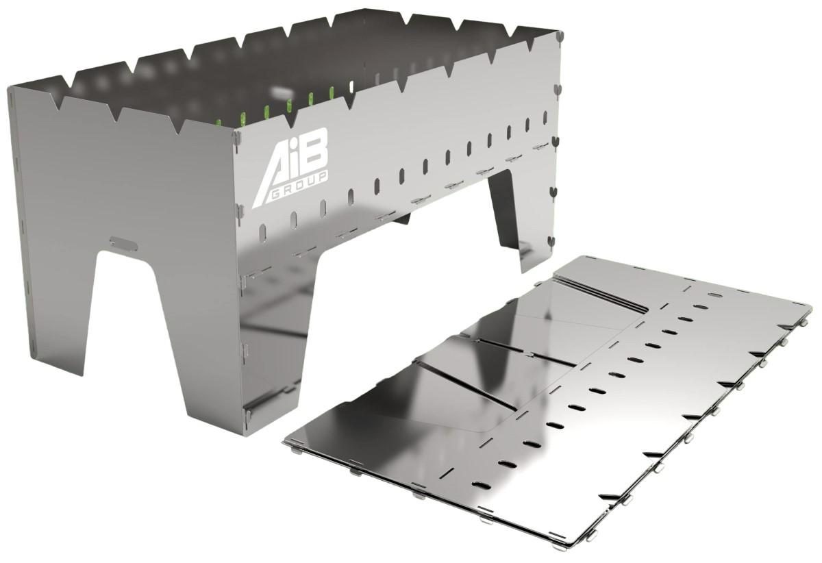 Gratar pentru frigarui AibGrill GoTur MINI Inox