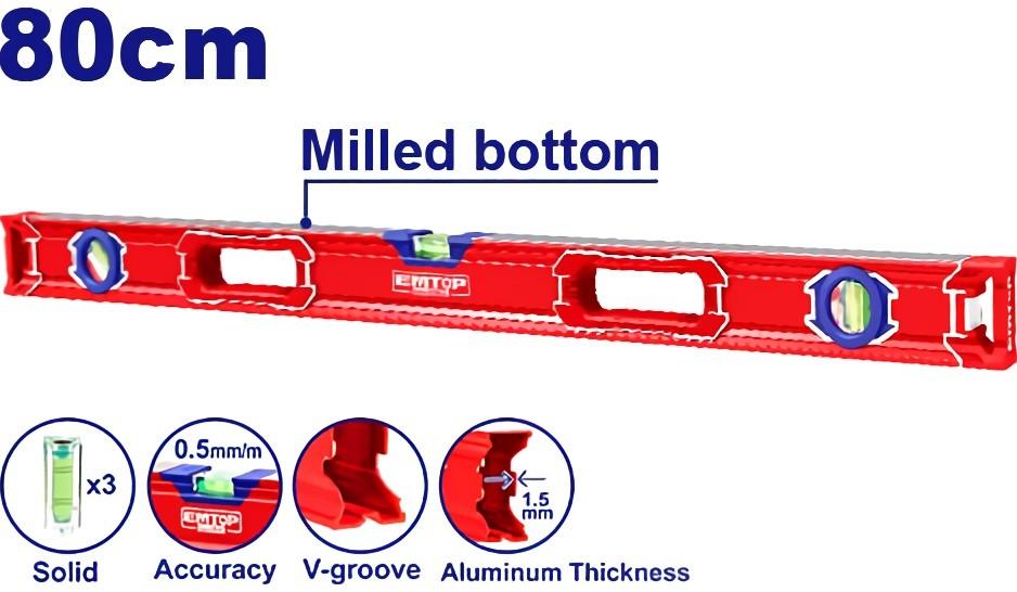 Уровень строительный Emtop ESLL28001
