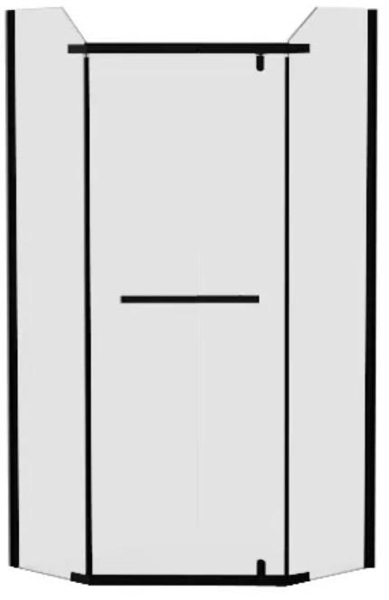 Cabina de dus VLM BS1063/100B Black 100x100x200