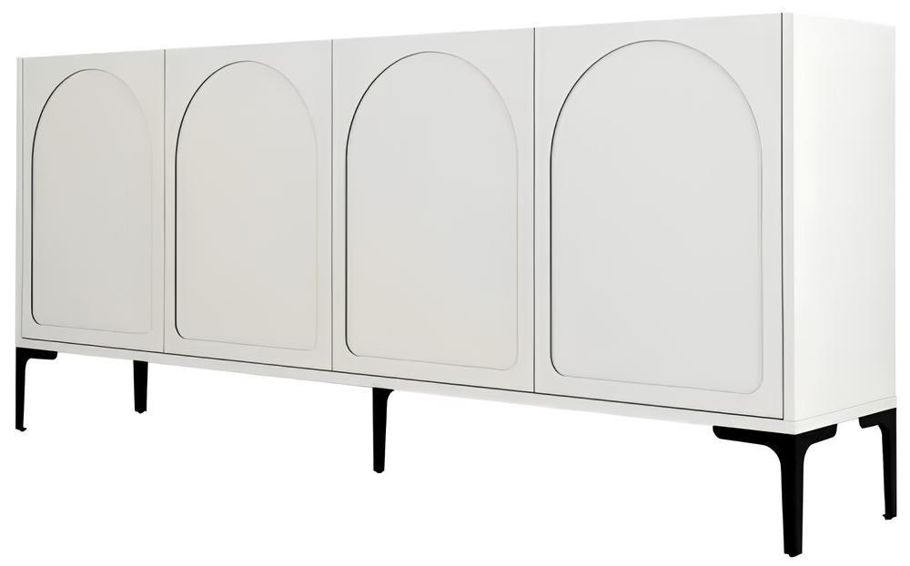 Comoda Trendy Lyon 79 Crema (Bej)/Negru