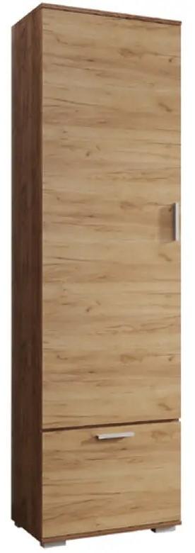 Шкаф пенал Sokme Вива 600 Дуб Крафт Табако/Дуб Золотой