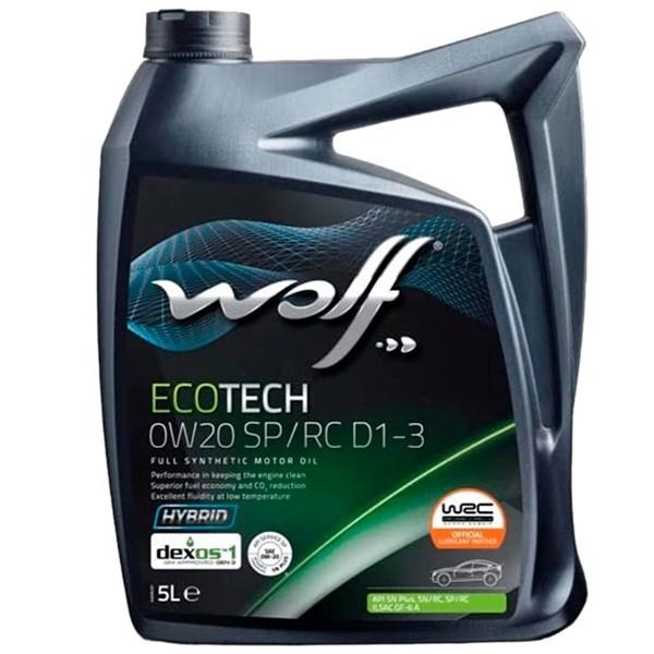Моторное масло Wolfoil 0W20 ECOTECH D1-3 5л