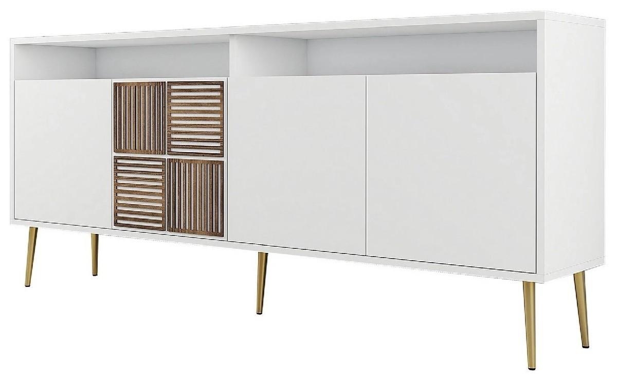 Comoda Trendy Milano Alb/Auriu