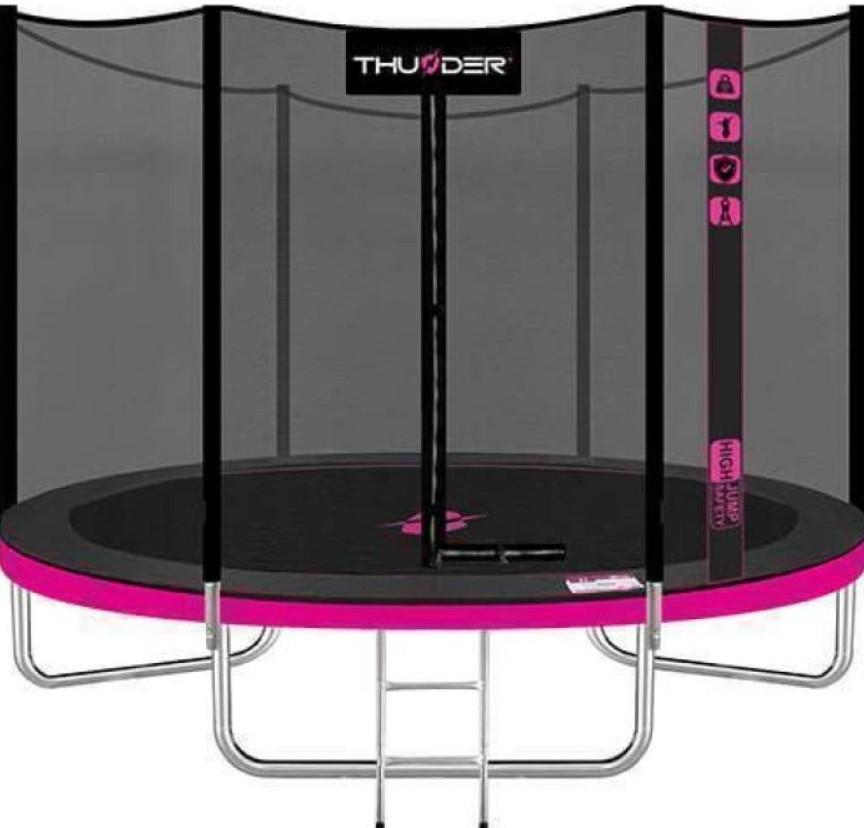 Батут Thunder Pro 312cm внешняя сетка  Pink