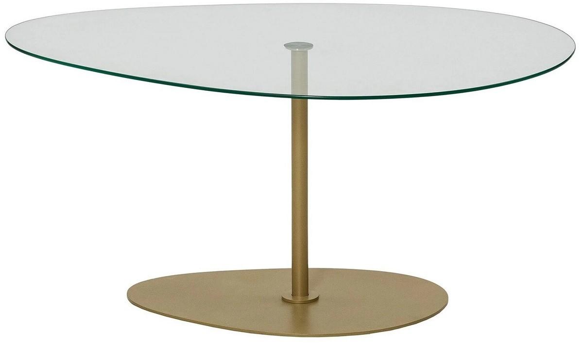 Masuta de cafea, reviste Trendy Porto Transparent/Auriu