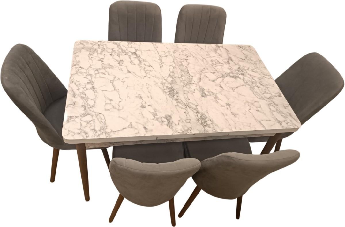 Set de masa si scaune Kelebek ES-1015 (6 scaune)