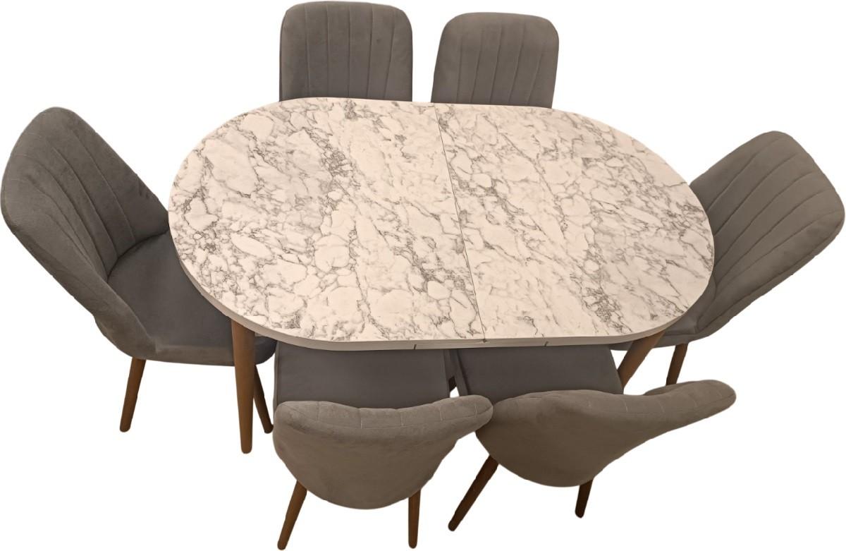 Set de masa si scaune Kelebek ES-1018 (6 scaune)