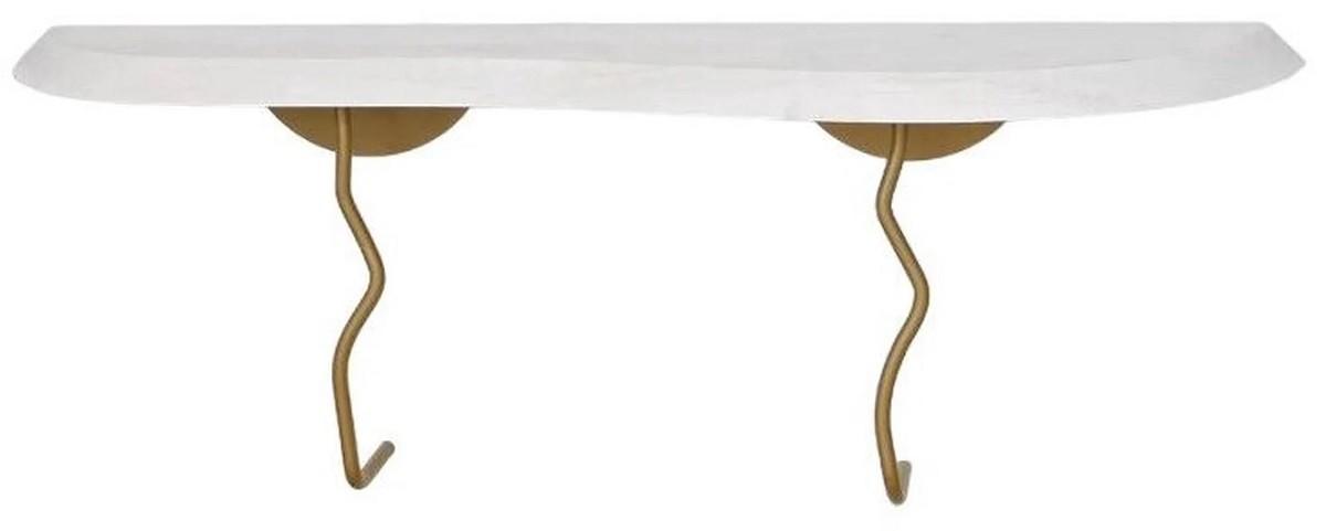 Полка на стену Trendy Lierre Золотой/Белый