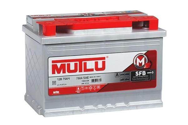 Acumulator auto Mutlu 75 AH SFB 720A