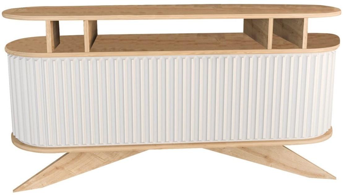 Comoda Trendy Stor Stejar (Bej)/Alb