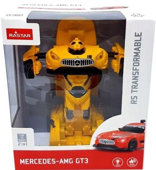 Игрушечная машина Rastar 1:32 Mercedes-Benz GT3 Transformable Yellow 62310