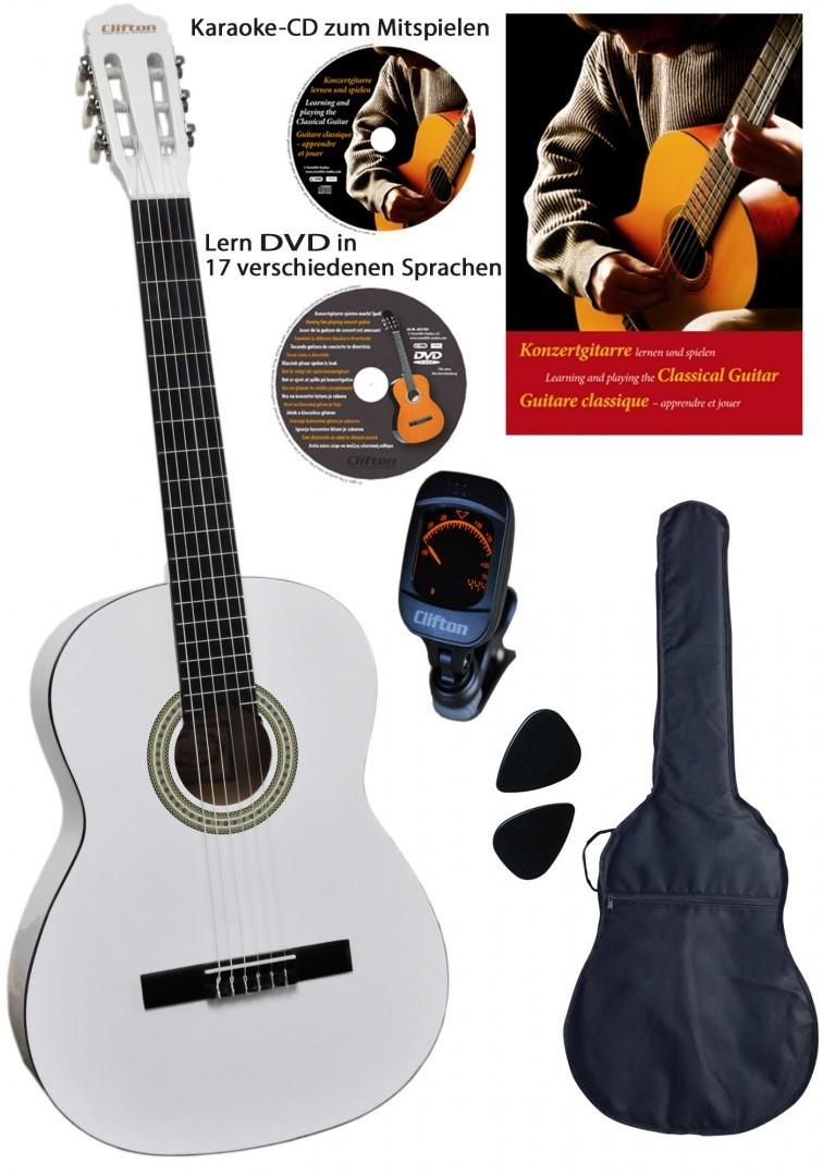 Классическая гитара Clifton Valesca 4/4 White Set