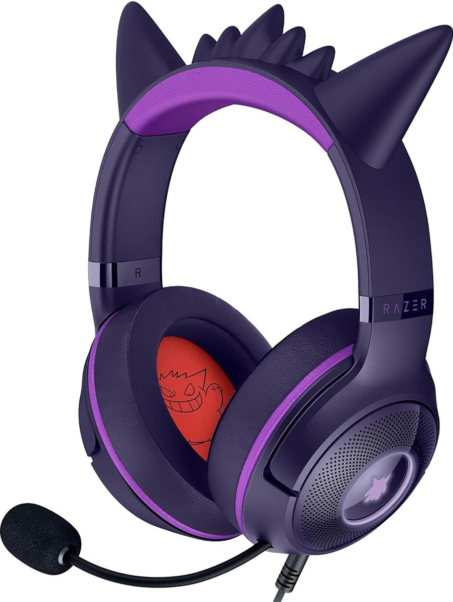Игровые наушники RAZER Kraken Kitty V2 Pokemon Gengar Edition