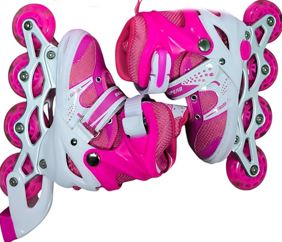 Роликовые коньки Power 963 Pink-S