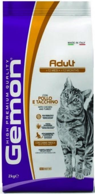 Hrana uscata pentru pisici Gemon ADULT COMPLETE Chicken/Turkey 2kg
