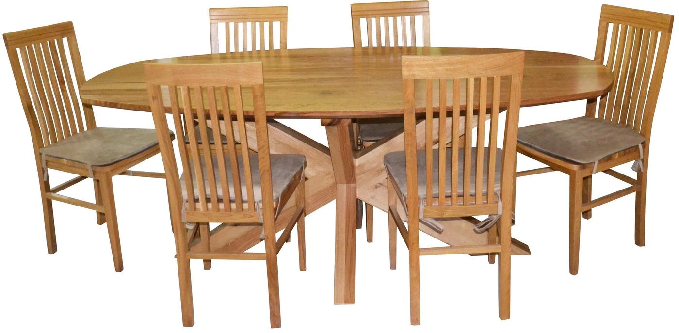 Masa Viitorul Masiv 200x100cm Stejar Deschis Nevopsit