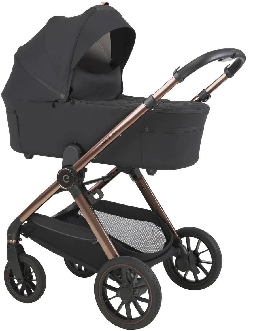 Коляска 2 в 1 Espiro Code New 2025-10 Clever Black