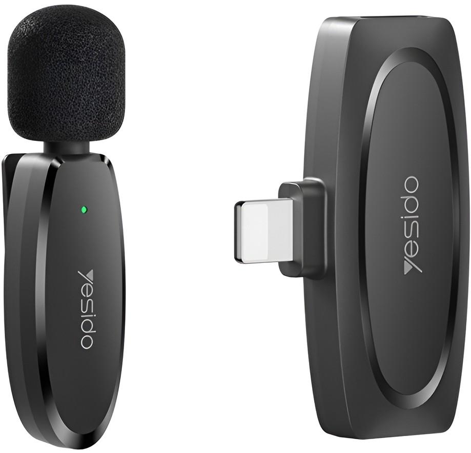 Микрофон Yesido KR12 Black (Lightning)