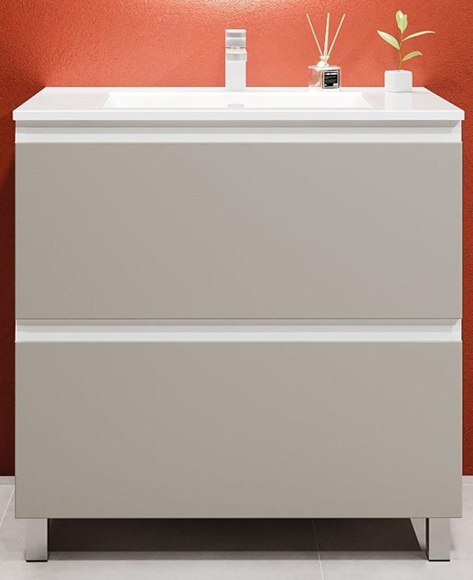 Dulap sub lavoar Bayro Wings Light Grey 1000