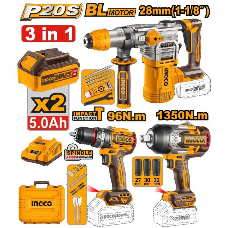 Set de scule electrice INGCO COSLI250281