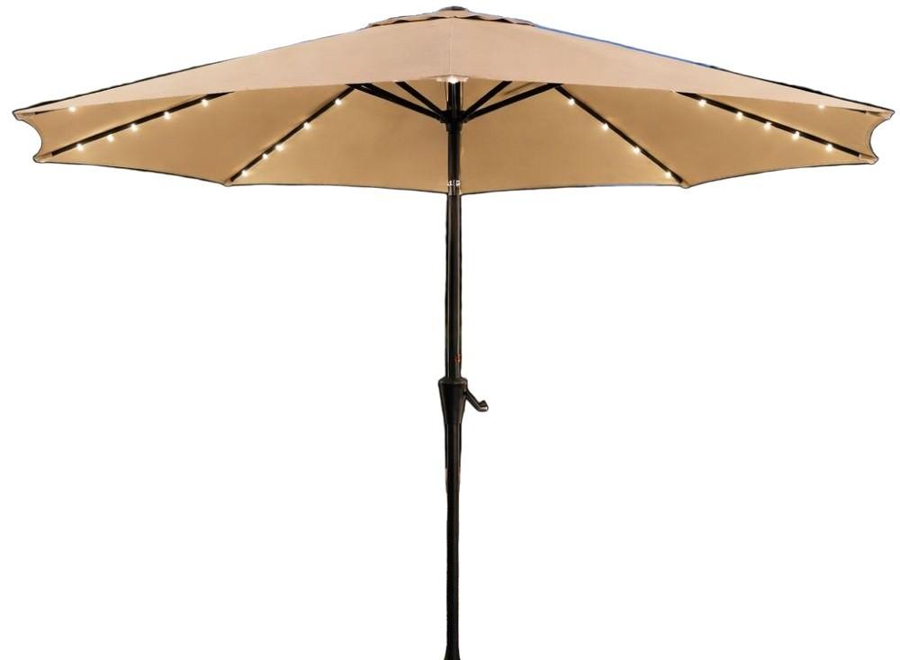 Umbrela VLM 0431112 Bej cu iluminare 2.7m