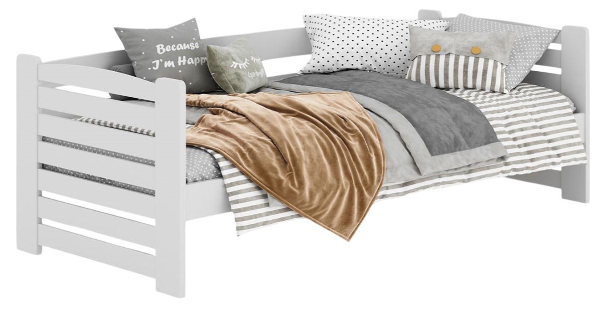 Pat copii MobiCasa Simba 80x160 Alb