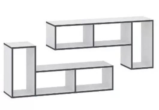 Raft de perete Pehotin Mix - alb (merk),(1) (76528-054)