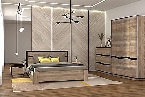 Set dormitor Yasen Geneva B(4D) Stejar Sonoma Trufel/Wenge Magic