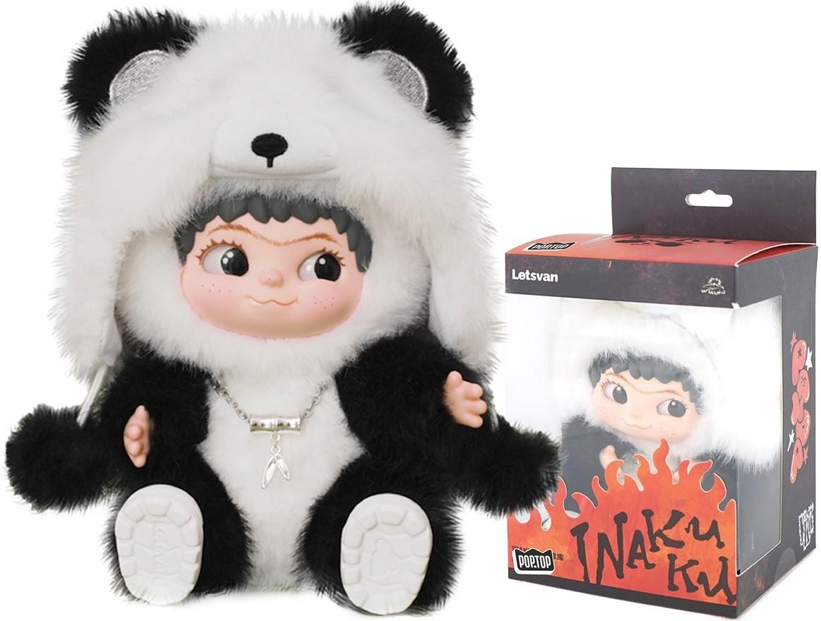 Jucarie de plus Pop Top Letsvan Wakuku – Panda (17WK-07D1)