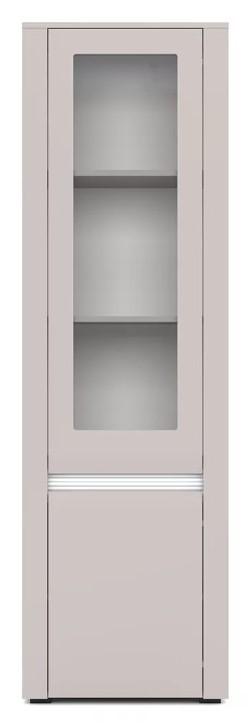 Dulap cu vitrina Yasen Bodena 1D1DS Cașemir / Alb