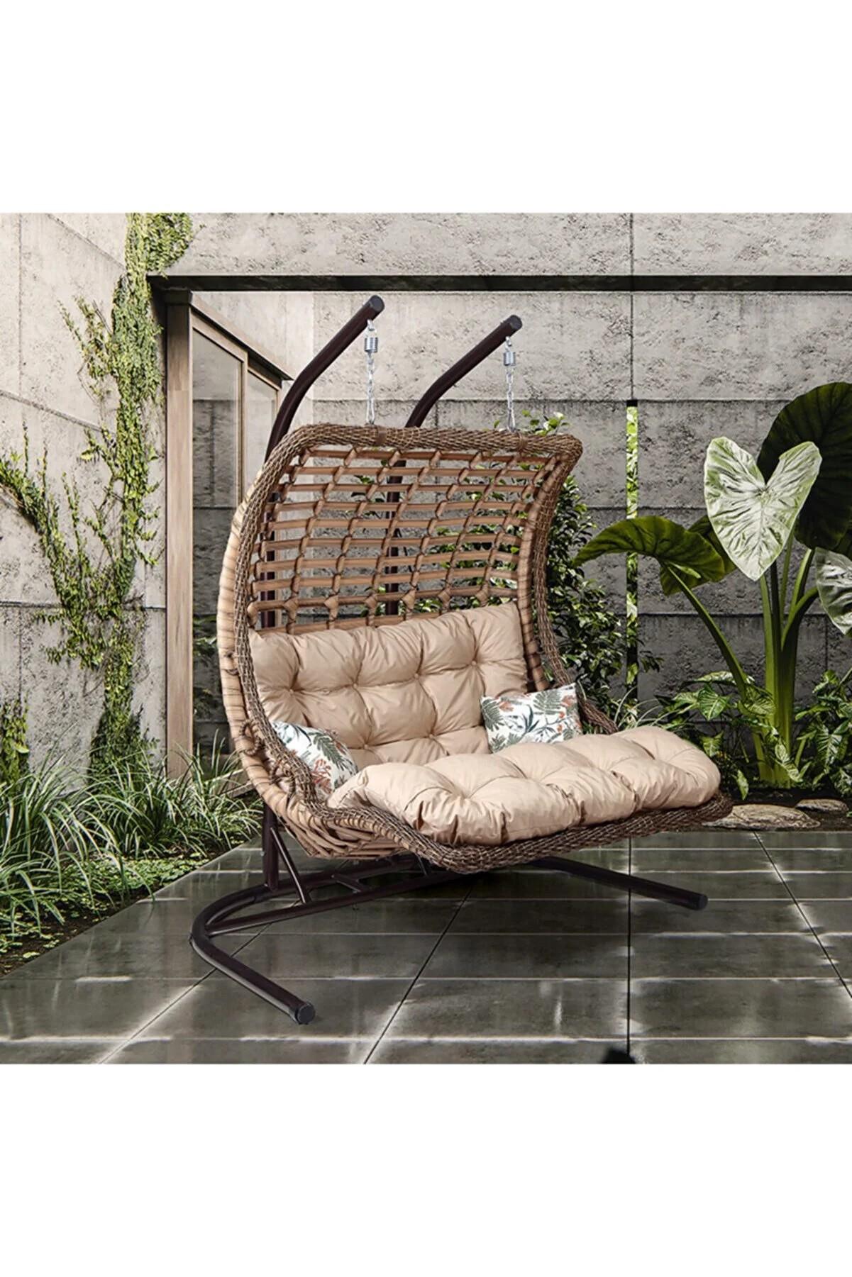 Садовые качели Capri Bodrum Double Brown