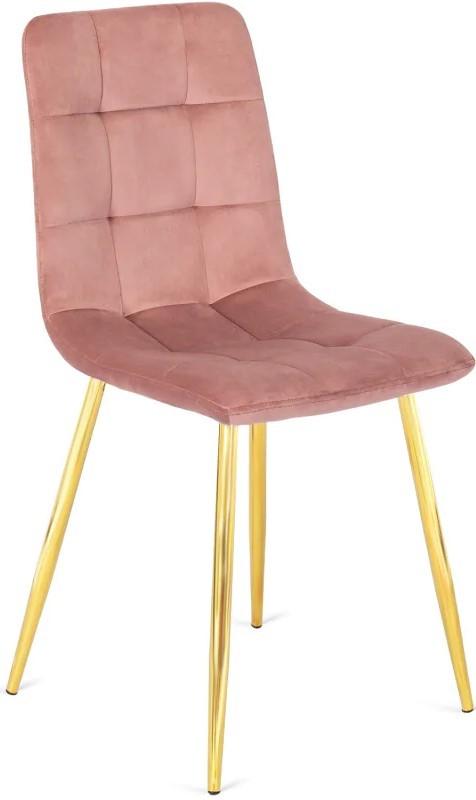 Стул Mebel Elite York Розовый/Золотой