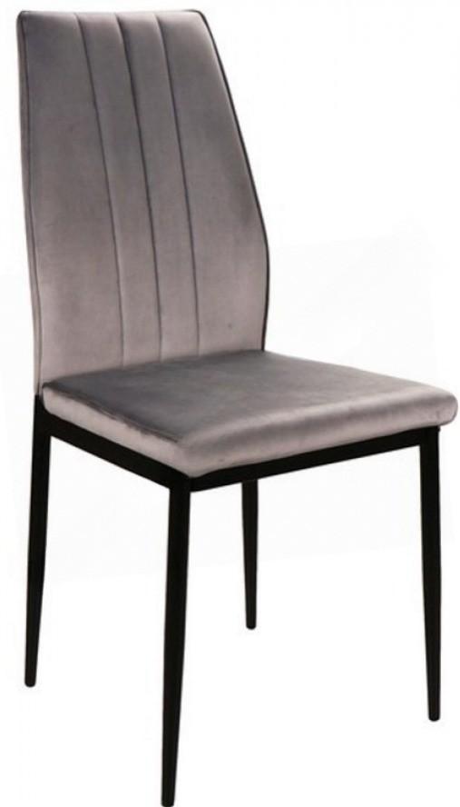 Scaun Signal Atom Velvet Gri/Negru