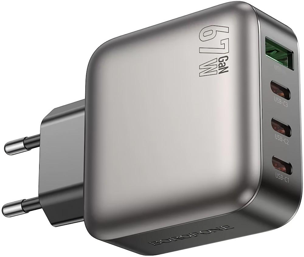 Зарядное устройство для телефона Borofone BAS57A Absolute PD67W(3C1A) charger(EU)