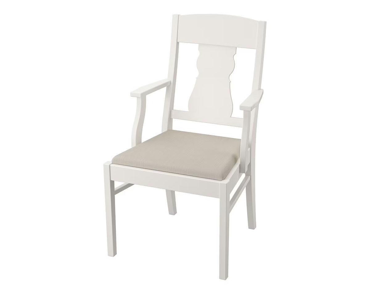 Scaun IKEA Ingatorp white/Nordvalla beige