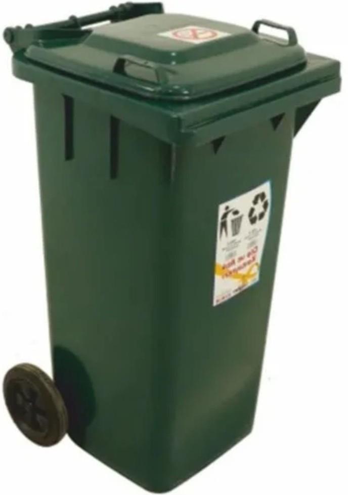 Контейнер для мусора Hydro-S 120L Plastic Green