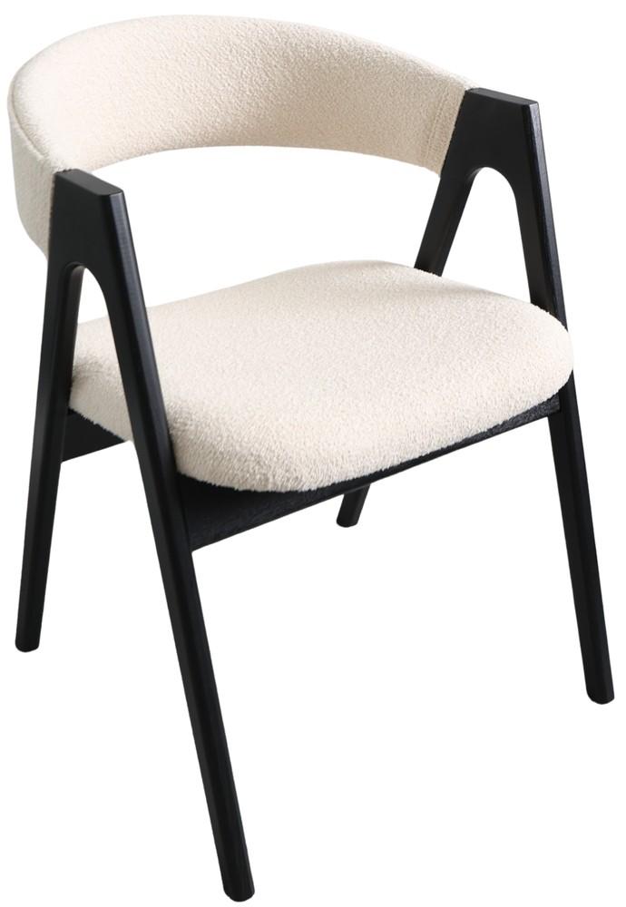 Scaun DP Rustic White+Black Legs