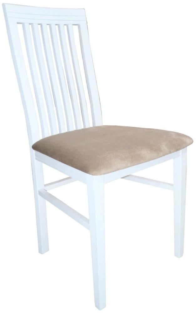 Scaun Viitorul Valentina 3 Alb / Cabrio Nr.5 Bej