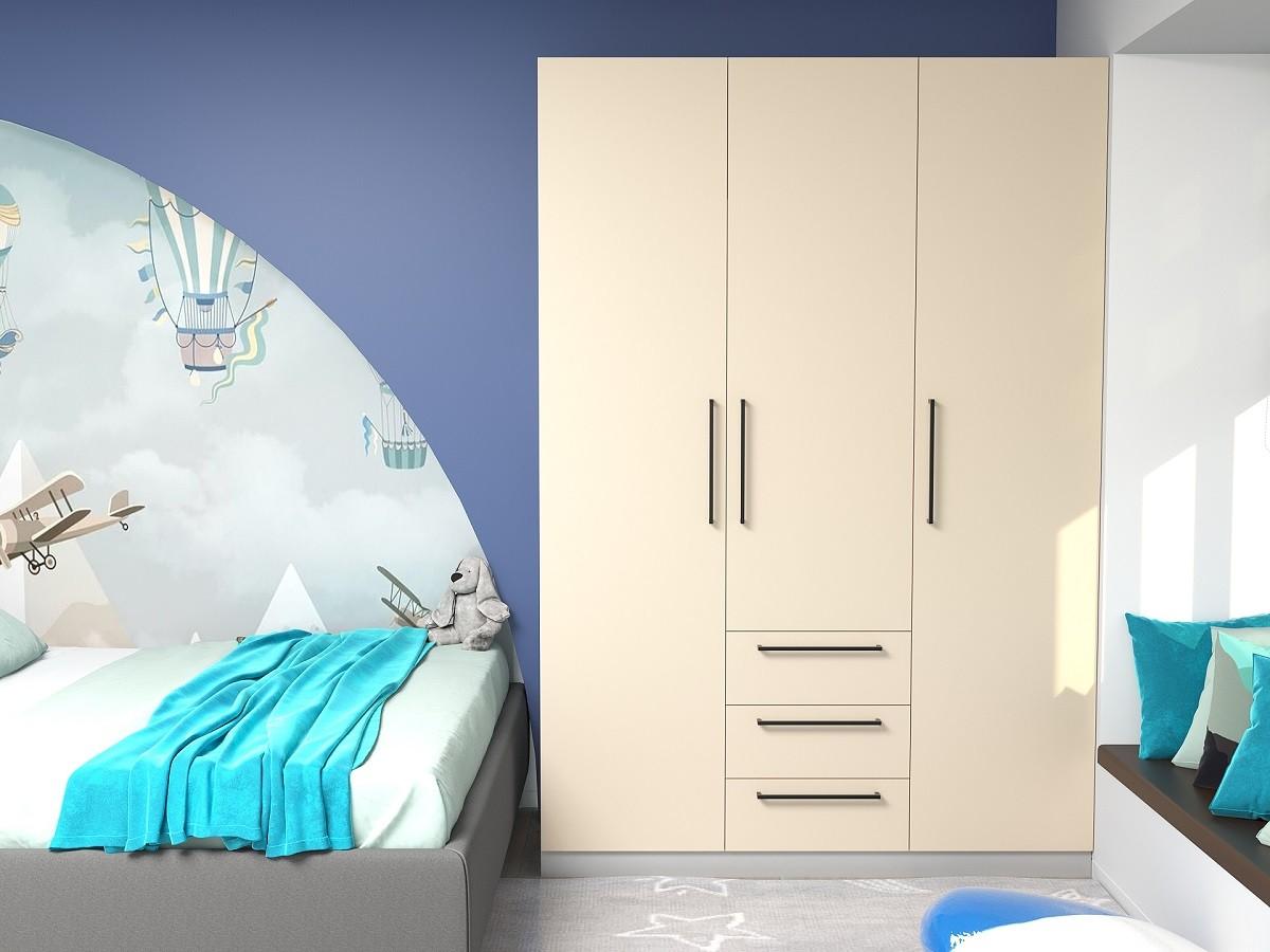 Dulap Bayro Serenity Crem deschis (3 sertare)