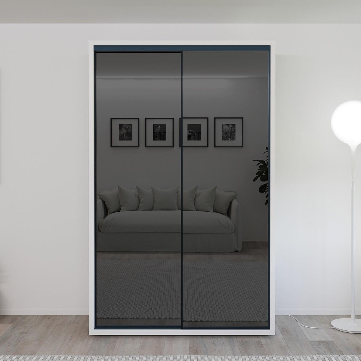 Dulap-cupe Bayro Parma Graphite Alb 1400