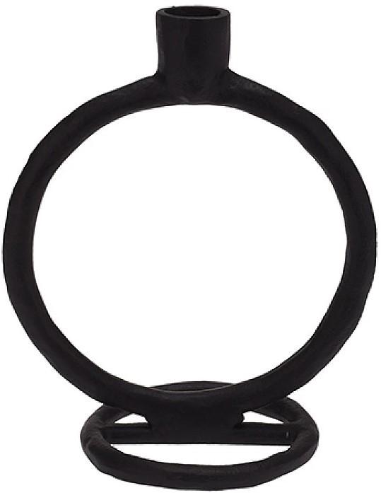 Suport pentru lumanari H&S Black Ring (41544)