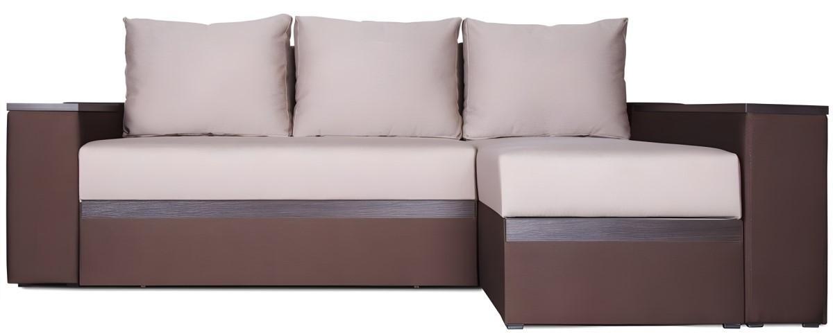 Canapea coltar Crinela Brown UD Maro / Bej