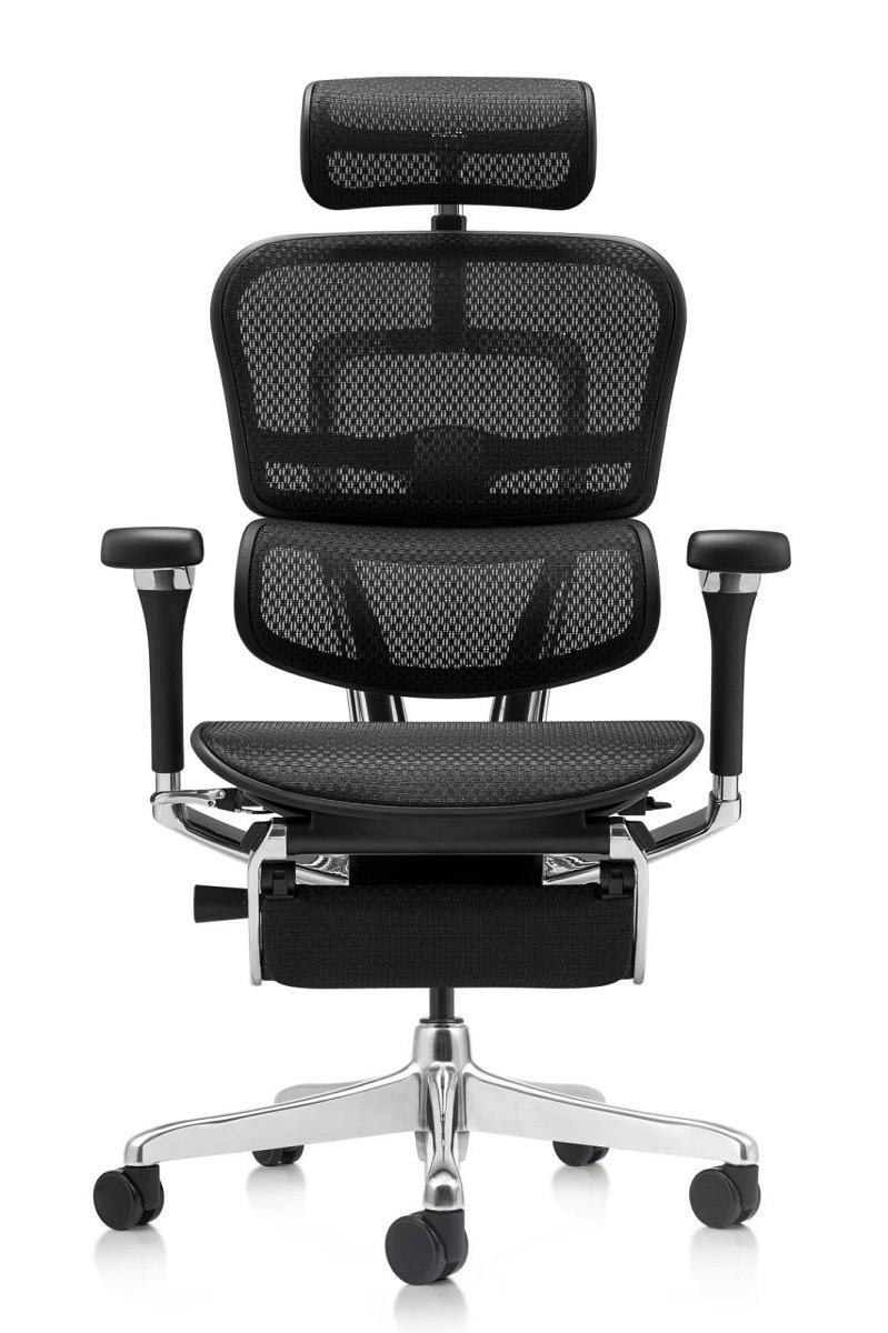 Fotoliu de birou Comfort Ergohuman Luxury 2 Black +Legrest T-168-B1 EHL2-AB-HAM-5D-D