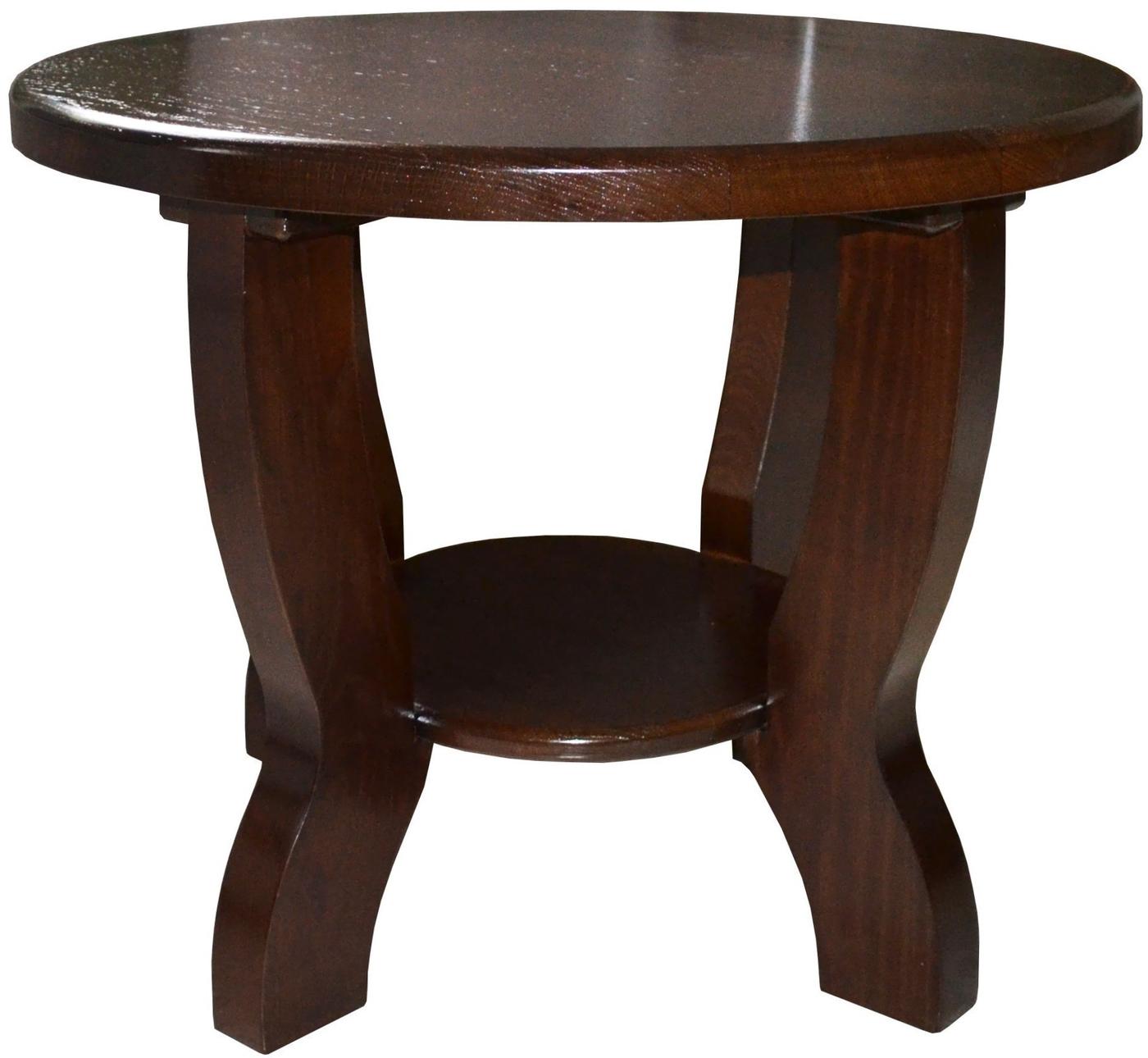 Журнальный столик Viitorul R. Rotunda 4 ножки Дуб Темный