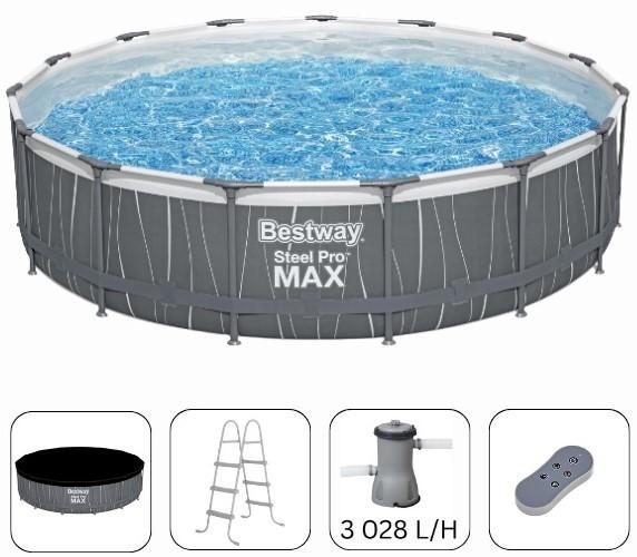 Каркасный бассейн BESTWAY STEEL PRO MAX 457×107 cm (561GDBW)