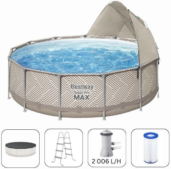 Каркасный бассейн BESTWAY STEEL PRO MAX 396×107 см (561FYBW)