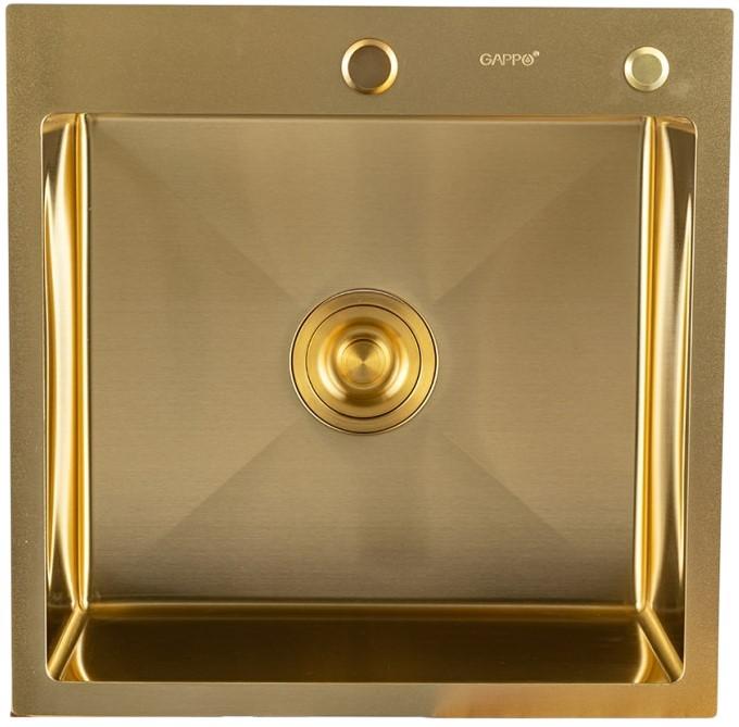 Кухонная мойка Gappo GS5050-3 Satin Gold