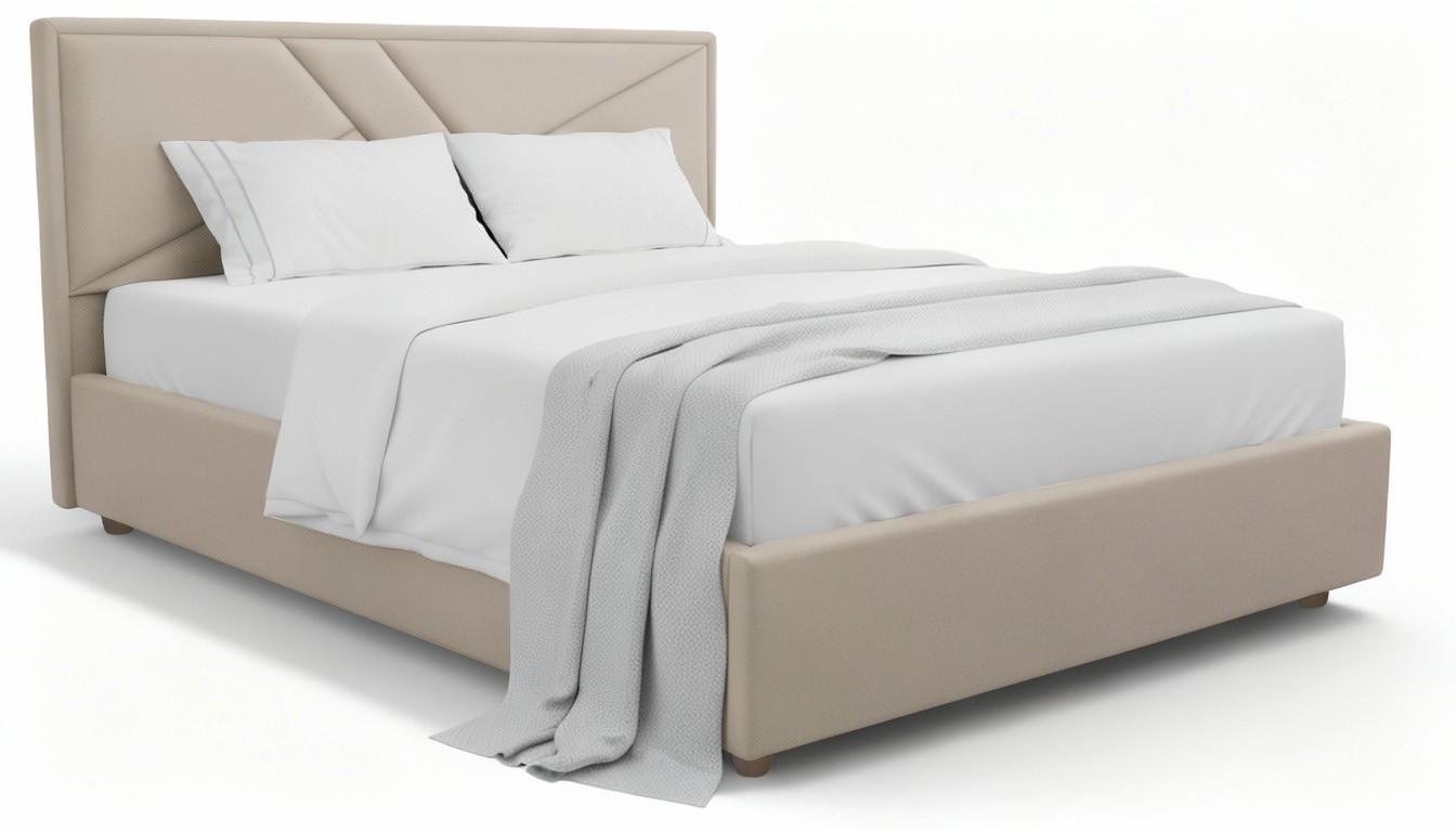 Кровать Alcantara Sofia -3 140x200 Бежевый